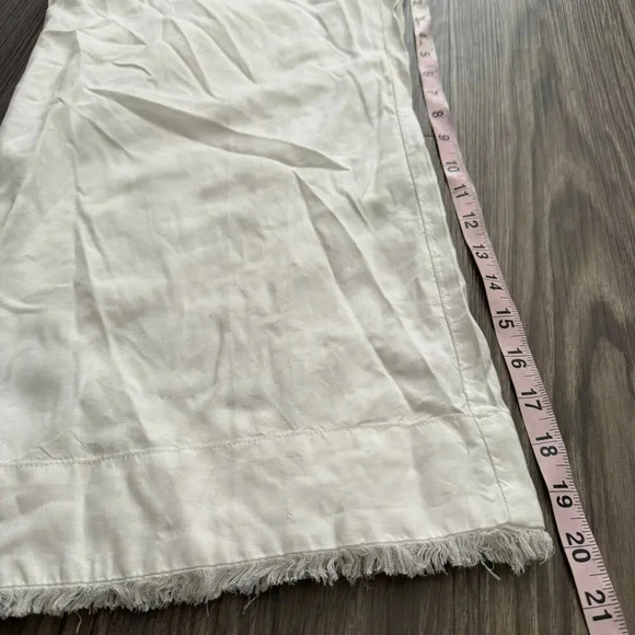 Cloth & Stone Women's One Piece Jumpsuit M White 100% Tencel Wide Legs Pockets - Picture 7 of 9